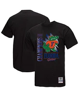 Mitchell & Ness Men's Black Florida Gators Retro Brush Mineral Wash T-Shirt