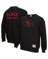 Mitchell & Ness Men's and Women's Black San Francisco 49ers Excellence Collection Icon Pullover Sweatshirt