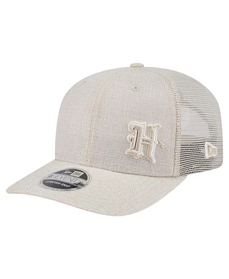 New Era Men's Natural Houston Texans Flawless 9SEVENTY Stretch-Snap Hat