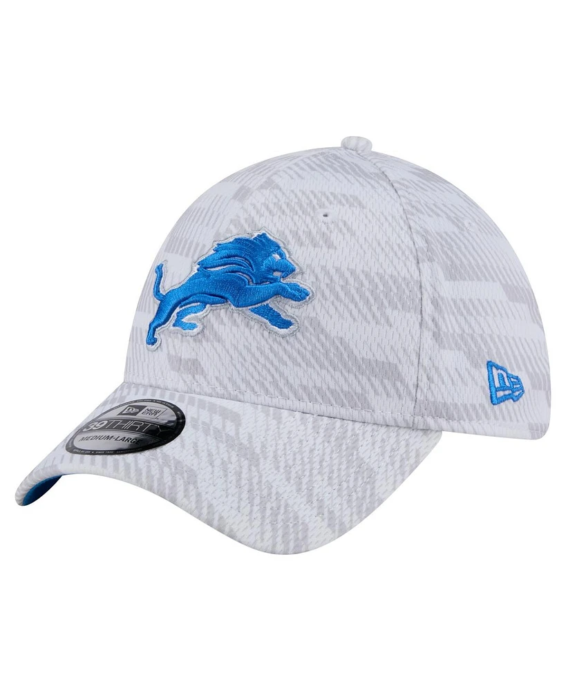 New Era Men's White Detroit Lions Gameday Graded 39THIRTY Flex Hat