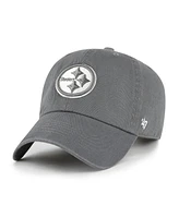 '47 Brand Women's Gray Pittsburgh Steelers Bright Side Clean Up Adjustable Hat