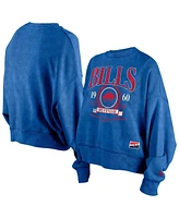 New Era Women's Royal Buffalo Bills Throwback Boxy Sweatshirt