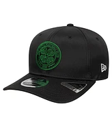 New Era Men's Black Celtic Core 9SEVENTY Stretch-Snap Hat