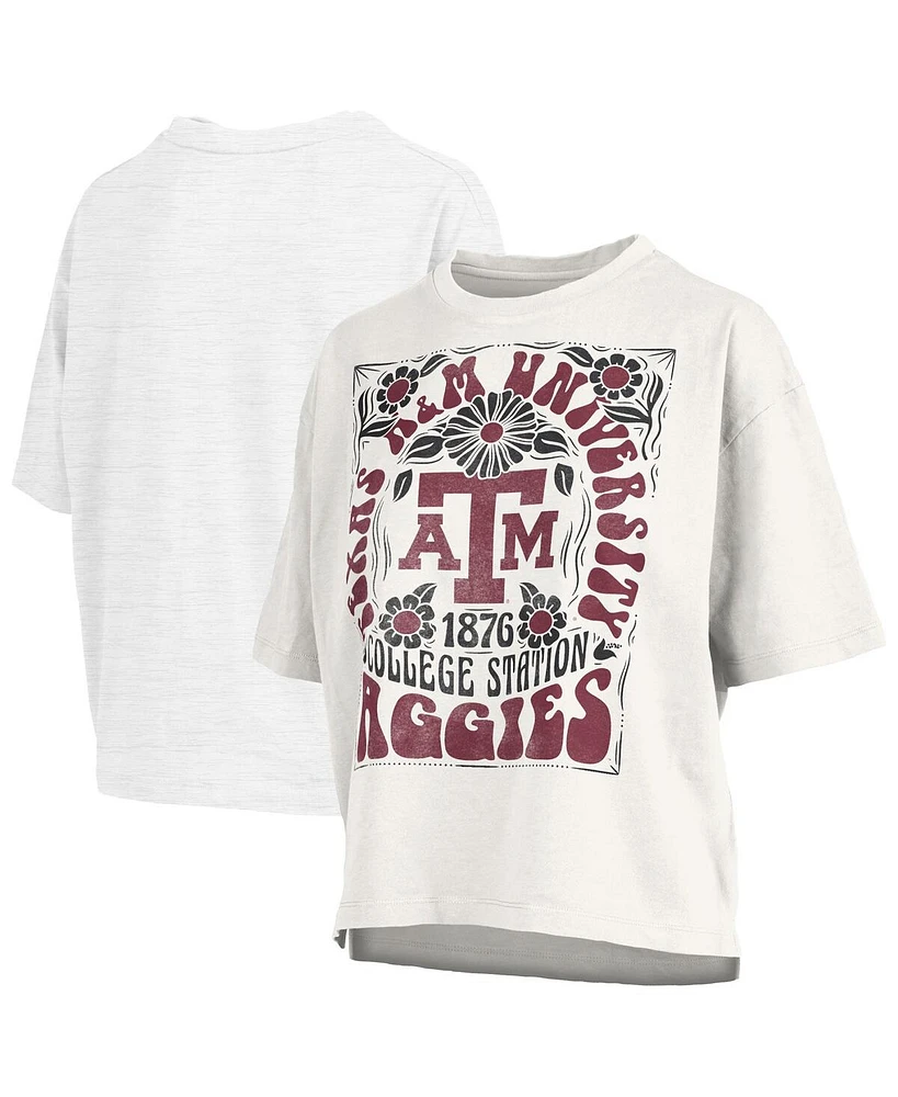 Pressbox Women's White Texas A&M Aggies Harmony Oversized T-Shirt