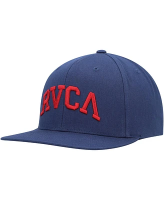 Rvca Men's Blue Arched Snapback Hat