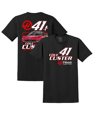 Stewart-Haas Racing Team Collection Men's Black Cole Custer Haas 41 Car T-Shirt