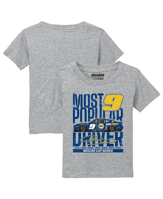 Hendrick Motorsports Team Collection Toddler Heather Gray Chase Elliott Car T-Shirt