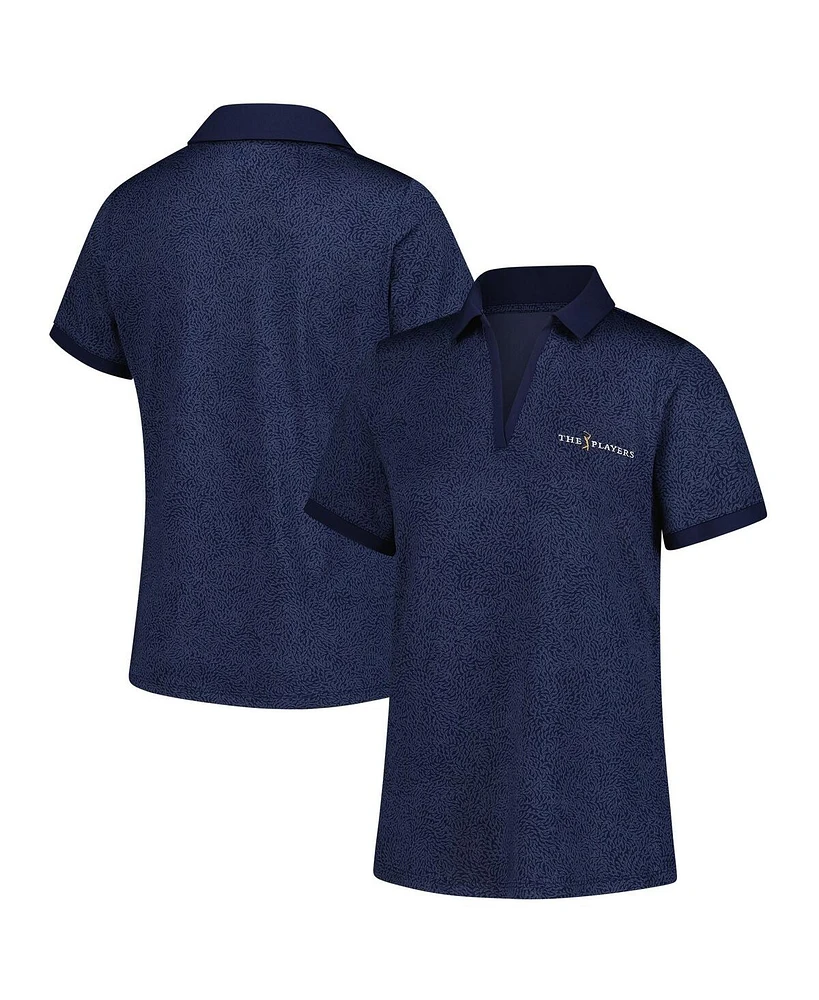 Under Armour Women's Navy The Players Playoff 3.0 Eagle Swoop V-Neck Polo Shirt