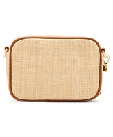 Madden Girl Millies Straw Camera Mini Crossbody Bag
