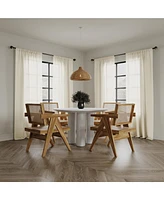 Nahla 100% Cotton Sheer Rod Pocket Curtain Panel