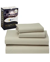 Certified Luxury 100% Egyptian Cotton Bed Sheets Full Set - Classic Percale, Deep Pockets, Cool and Durable Bedding