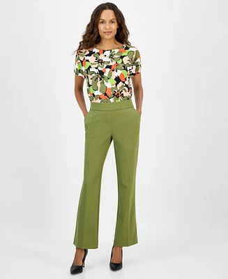 Ak Anne Klein Petite Cool Crepe Pants