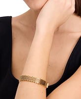 kate spade new york Gold-Tone Spade Flower Lace Thin Bangle Bracelet