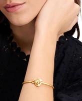 Kate Spade New York Gold-Tone Mixed Stone Shell Bangle Bracelet