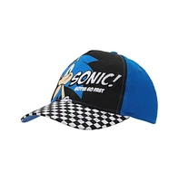 Sonic The Hedgehog Character & Checkered Patterns 2-Piece Curved Snapback Hat & Bi-Fold Wallet Set