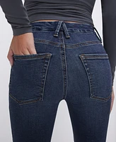 Good American Petite Mid-Rise Straight Jeans