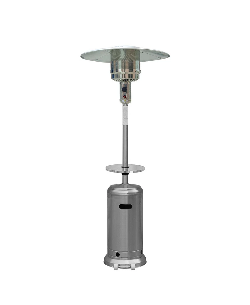 48000 Btu Steel Propane Cylindrical Pole Standing Patio Heater
