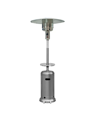 48000 Btu Steel Propane Cylindrical Pole Standing Patio Heater