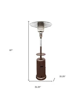 Outdoor 48000 Btu Propane Patio Heater with Durable Steel Construction