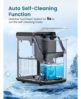 Zafro Countertop Nugget Ice Maker, Portable Chewable Pebble Ice Machine, Soft Crushed Ice Maker, 34 lbs/Day, One-Touch Operation, Self-Cleaning, Perfe