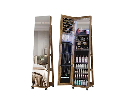 Vlsrka Jewelry Mirror Cabinet with Mirror and Lights