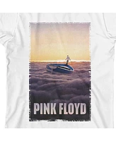 Pink Floyd Boys Distressed Endless River Crew Neck Short Sleeve White T-shirt-xl