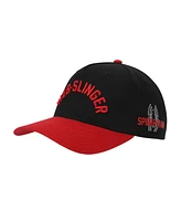 Marvel Men's Ultimate Spider-Man Web Slinger Black & Red A-Frame Snapback Hat