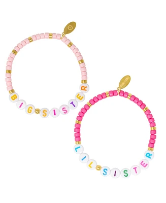 Zomi Gems Girls Sis/Lil Sis Stretchy Bead Bracelet Set