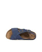 Crossover Wedge Sandals