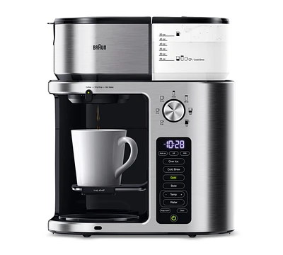 Braun MultiServe Plus 10-Cup Pod-Free Drip Coffee Maker, KF9370SI