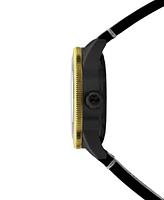 Spinnaker Men's Cahill Automatic Black Leather Strap Watch, 43mm