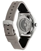 Spinnaker Men's Fleuss Automatic Gray Leather Strap Watch, 43mm