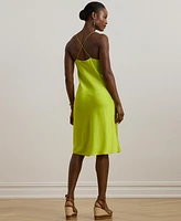 Lauren Ralph Women's Featherweight Charmeuse Slip Dress