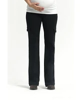 1822 Denim Maternity Better Butter Over the Bump Cargo Bootcut Jean