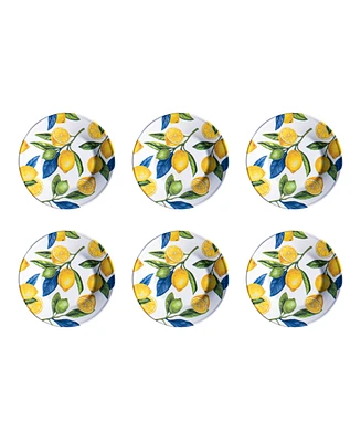 TarHong Lemon Orchard 6-Pc. Salad Plates, Service For 6