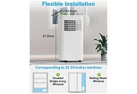 Zafro Portable Air Conditioner, 10000 Btu for Room up to 450 sq. ft, Portable Ac with Dehumidifier & Fan, 2 Fan Speeds, 24H Timer, Remote Control, Ene
