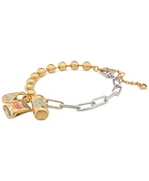 kate spade new york Two-Tone Mixed Chain Charm Bracelet