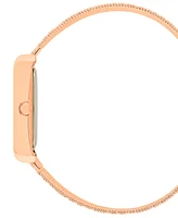London Fog Unisex Warwick Rose Gold Alloy Mesh Watch, 25mm