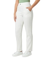 Hue Women's High-Rise Straight-Leg Pull-On Pants