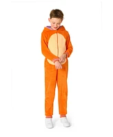 OppoSuits Little and Big Boys Red Cat Onesie