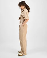 East On Rodeo Women's Contrast-Waist Pants