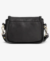 Bolsa Nova Handbags Naples Small Leather Saddle Bag