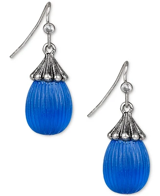 Patricia Nash Gold-Tone Pave & Color Bead Drop Earrings