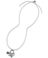 Patricia Nash Silver-Tone Mixed Bead 28" Adjustable Pendant Necklace