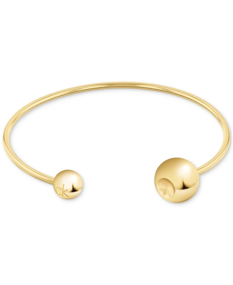Calvin Klein Stainless Steel Sculptural Bubbles Cuff Bracelet