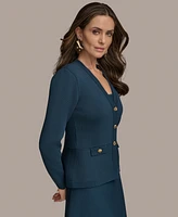 Donna Karan New York Women's Knit Button-Front Cardigan