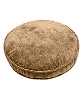 Edie@Home Delmonico Chenille Decorative Pillow, 16" Round