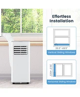 Gymax 8000 Btu Portable Air Conditioner 3-in-1 Ac Unit w/ Dehumidifier & Fan Sleep Mode & 24H Timer