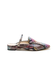 Alterre Women's Painted Snake Twiggy Customizable Pointed Loafer Slides