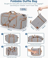 Urtala 120L Foldable Collapsible Travel Duffle Bag for Men and Women with Shoe Compartment